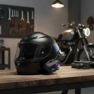 Fone De Ouvido Para Capacete Moto Bluetooth Headset Rgb Sem Fio Kateluo - Imagem 7