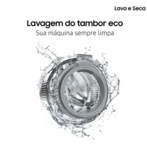 Lava E Seca Samsung Wd11m Com Digital Inverter Inox 11kg Cor Inox look - Imagem 5