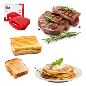 Sanduicheira E Grill 2 Em 1 Cor Vermelho Kian - Imagem 2