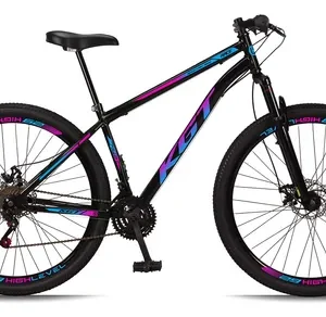 Bicicleta Aro 29 Aço Carbono Freios A Disco Suspensão 21 Vel - Imagem 2