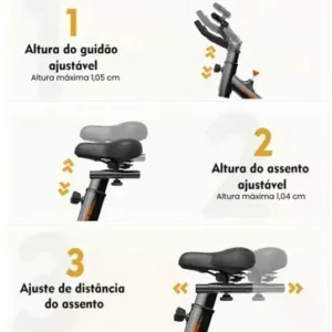 Bicicleta Ergométrica Spinning 20kg Wct Fitness Cor Preto/Verde - Imagem 5
