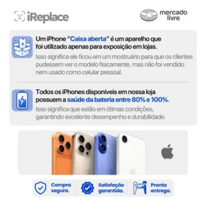 Iphone 13 (128gb) Branco Original 5g Envio Rápido Apple + Nf (Novo com caixa aberta) - Imagem 4