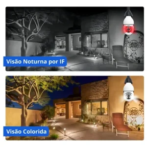 Câmera Lâmpada B-MAX Wifi 360º Infravermelho IP44 1080p Segurança - Imagem 7