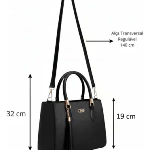 Kit Bolsas Feminina Sacola Transversal Tira Colo Carteira - Imagem 12