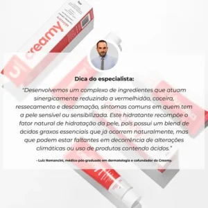 Creamy Skincare Calming Cream 40g | Acalma a Pele Sensibilizada, Alívio Rápido em Casos de Vermelhidão, Rápida Absorção | Todos os Tipos de Pele, Especialmente Sensíveis - Imagem 6