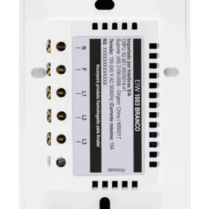 Interruptor Touch Inteligente 3 Teclas Eiw 1003 Intelbras Branco - Imagem 10