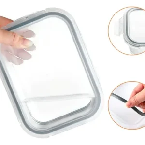 Conjunto 16 Potes Herméticos Croix Empilhavel Tampa E Trava Cor Transparente - Imagem 7