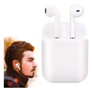 Fone de Ouvido Bluetooth I12 TWS sem Fio Cor Branco - Imagem 6