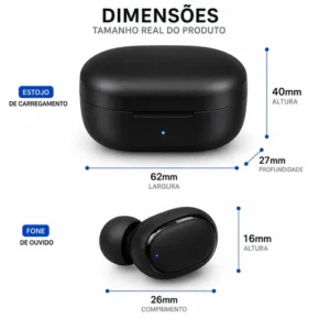 Fone De Ouvido Bluetooth 5.0 Sem Fio - Imagem 4