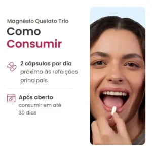 Magnésio Quelato Trio Vhita 3 Em 1 - 60 Caps - Imagem 4