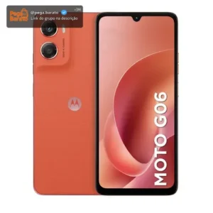 Celular Motorola Moto G06 128gb 4gb Ram Orange - Imagem 1
