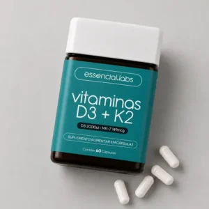 VITAMINA D3 + K2 Menaquinona-7 - Fórmula com Máxima Concentração e Biodisponibilidade - 60 Cápsulas - Imagem 4