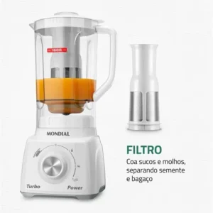 Liquidificador Turbo Power Mondial 550W L-99 WG - Imagem 5