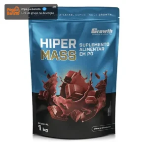 Hiper Mass 1kg Growth Supplements - Sabor Chocolate - Imagem 1