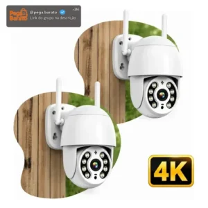 2 Câmera Segurança Ip Wifi Icsee Infravermelho Prova Dágua - Imagem 1