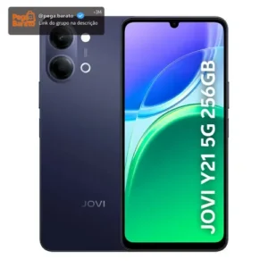 Smartphone Jovi Y21 5g 256gb, 4+4gb Ram, Câmera 50mp, Selfie 5mp, Mediatek D6300, Bateria 6500mah, Carregamento 44w - Azul - Imagem 1