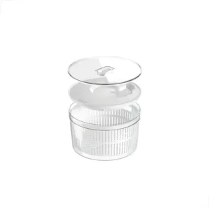 Conjunto Secador e Organizador De Salada De Geladeira Centrífuga Secador 5.5L - Imagem 2