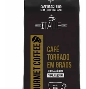 Café em Grao Torrado Expresso Arábica Torra Escura Grãos 1kg Gourmet Cafe Italle - Imagem 6