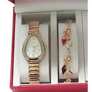 Relógio Feminino Elegante + Pulseira E Caixa Completo - Imagem 4
