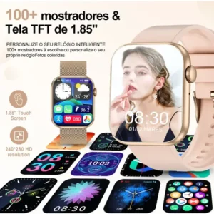 Relógios Inteligentes Feminino Smartwatch Esportivo Original - Imagem 11