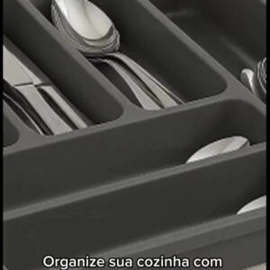 Porta Talheres De Gaveta Com Divisórias Organizador Cozinha - Imagem 2