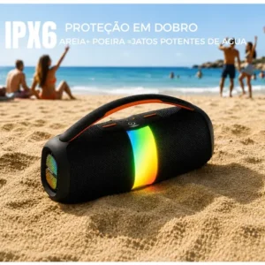 Caixa De Som 200w Bluetooth Graves Potentes Bass Boost Alto - Imagem 7