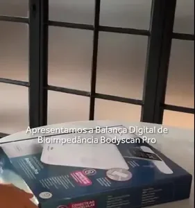 Balança Bioimpedância Corporal Digital Profissional 8 Eletrodos Bodyscan Pro - Relaxmedic Cor Branca - Imagem 2