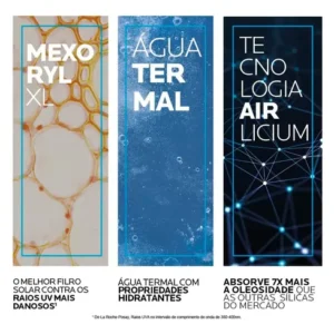 Protetor Solar Facial Antioleosidade com Cor FPS80 Controle da Oleosidade por 12h Reduz Oleosidade e Toque Seco Cor 2.0 Airlicium+ Anthelios La Roche Posay 40g - Imagem 2