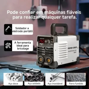 Máquina Inversora Solda Portatil Mma Eletrodo 220v Acessório - Imagem 7