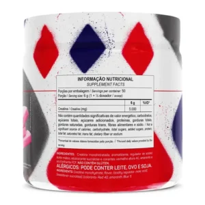Creatina 7 Belo 300g Creatina Monohidratada Sabor Framboesa Força Energia Alta Performance Treino - Imagem 3