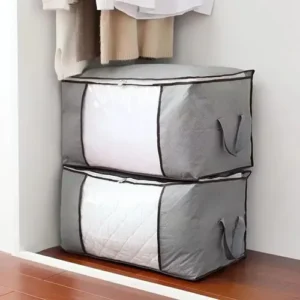 Kit 2 Saco Organizador De Roupas E Edredom Caixa Closet - Imagem 5