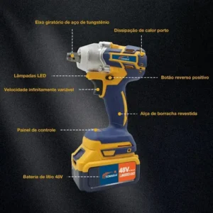 Kit 48v Ferramenta Lixadeira Martelete Parafusadeira Impacto - Imagem 7