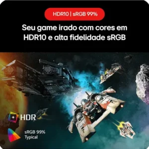Monitor Gamer LG UltraGear 24” 24GS60F-B IPS Full HD 180Hz 1ms (GtG) NVIDIA® G-SYNC® AMD FreeSync™ HDR10 sRGB 99% HDMI DisplayPort - Imagem 6