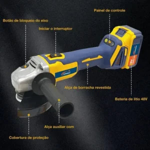 Kit 48v Ferramenta Lixadeira Martelete Parafusadeira Impacto - Imagem 5