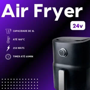 Air Fryer 24v 3l Portátil Para Caminhão 250w - Imagem 4