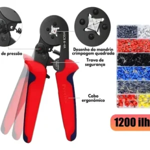 Kit Elétrico Profissional Com Alicate Decapador, Crimpador - Imagem 3