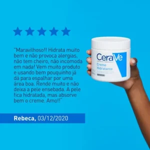 Creme Hidratante Corporal e facial para Pele Seca a Extra Seca Sem Perfume 454g CeraVe - Imagem 5