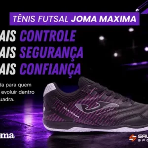Chuteira Tênis De Futsal Joma Maxima Original Masculina Nfe - Imagem 6