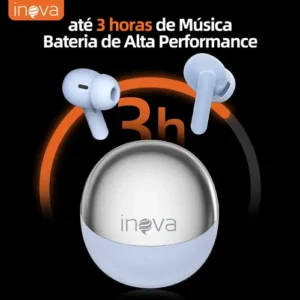 Fone De Ouvido Sem Fio Bluetooth 5.4 Tws Intra-auricular Com Cancelamento De Ruído Para Academia Corrida Esportes e Gamer Com 200h Bateria Longa Duracao - Imagem 4