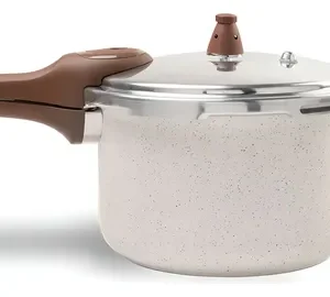 Panela Pressao Brinox 4952/103 Ceramic Pressure Indução 6,8l Vanilla - Imagem 1