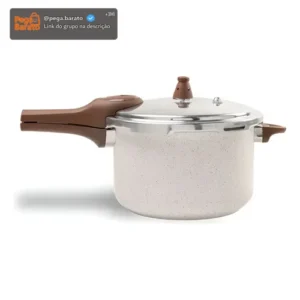 Panela Pressao Brinox 4952/103 Ceramic Pressure Indução 6,8l Vanilla - Imagem 1
