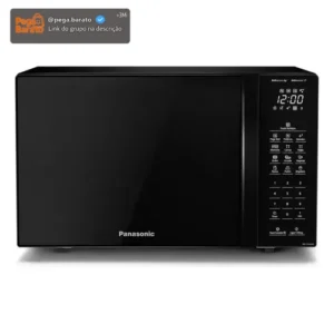 Microondas Panasonic Nn-st66nbru Black Glass 34L Dupla Refeição - Imagem 1