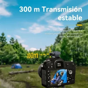 Microfone Lapela Hollyland Lark M2 Mini Combo Duplo USB-C, Lightning e Camera preto - Imagem 8