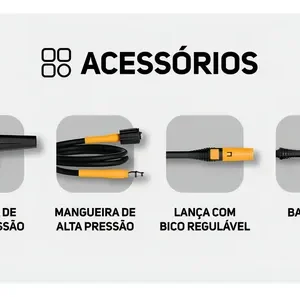 Lavadora de Alta Pressão Compacta WAP WL 1800 1400W 1500PSI 360L/h 220V - Imagem 4