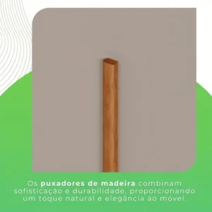 Guarda Roupa Casal 3 Portas 9 Gavetas Luana Sallêto Móveis - Imagem 6