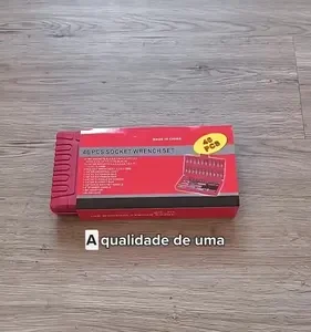 Kit Ferramentas Soquetes 46 Peças Com Catraca Reversível - Imagem 2