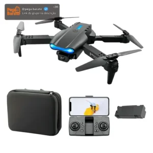 Drone E99 4k Wifi 2 Dupla Hdcâmeras Profissional Cor Preto - Imagem 1