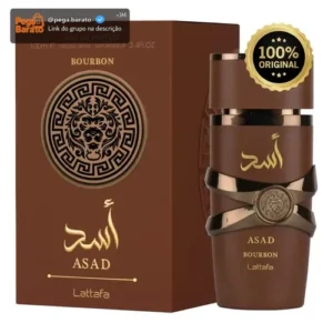 Perfume Árabe Asad Bourbon Lattafa 100ml Masculino - Imagem 1