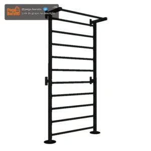 Espaldar De Ferro Aço Ferrum Tec 11 Barras 220cm Altura Pret - Imagem 1