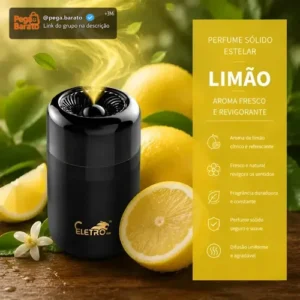 Eletromex Perfume Para Casa Banheiro Carro Gel Um Aroma Leve, Doce E Encantador Aroma Fresco De Frutas E Ervas Limão Aromáticas - Imagem 1